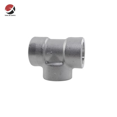 Manufacturer Direct Stainless Steel Socket Weld 90 Degree Equal Tee for Water, Oil, Gas Flow Control