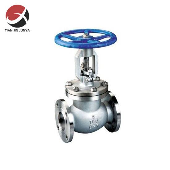 Junya Precision Casting JIS/ANSI/DIN/G Standard Stainless Steel 304 316 Customized Water Steam Oil Flange Globe Valve Used in Plumbing Materials