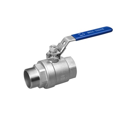 Manufacturer Direct Two-Piece Stainless Steel Ball Valve with Investment Casting Body and Cap for Flow Control in Plumbing System
