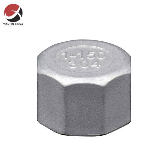 Thread Casting Female Connector Stainless Steel Plumb End Hex Cap Press PVC HDPE Bathroom Plumbing Pipe Fitting