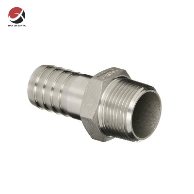Customized Investment Casting/Lost Wax Casting Marine Grade Stainless Steel 316 Class Hose Barb/Male Thread Hose Connector for Boat/Yacht Plumbing System