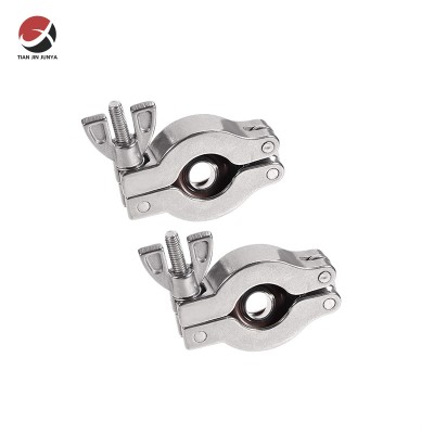 Investment Casting/Lost Wax Casting Sanitary Grade Stainless Steel Tri Clamp/Tri Clover for Food Processing, Dairy, Wine, and Brewing Industries