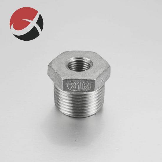 Galvanized Precision Male Threaded 2 Inch Black Stainless Steel Hexagon Bushing Pipe Fitting for Valve Accessories Investment Casting