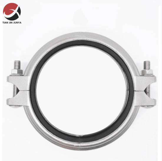 Factory Cheap Stainless Steel Water Pipe Fittings - 65mm Stainless Steel Grooved Clamp Joints for ANSI 150 Grooved Butterfly Valves Joint Clamp Joint Grooved Joint Reducing Joint Coupling Joint Pu...
