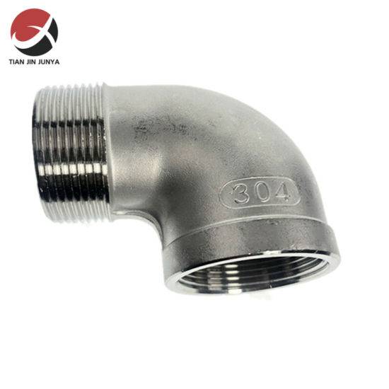 Trending Products Sanitary Stainless Steel Pipe Fittings - ANSI/DIN/ASME/DIN Standard Sanitary Stainless Steel Fittings Straight 1 Inch Bsp Thread Elbow 90 Degree Male and Female Plumbing Material...