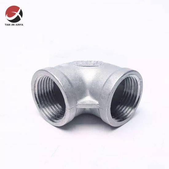 2"Inch SS304 SS316 Stainless Steel Pipe Fittings NPT/DIN/BSPT Female Thread 90 Degree Elbow