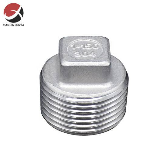 China New Product Stainless Steel Pipe Fitting - NPT BSPT Male Thread Casting Pipe Fitting Stainless Steel 304 316 Square Plug Pipe Sanitary Fitting Used in Bathroom Toilet Plumbing Materials R...