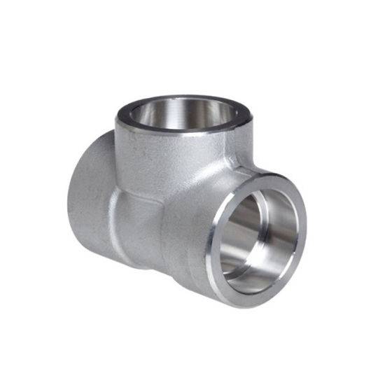 Stainless Steel Pipe Fitting SS304 BSPT NPT Thread Screw Tee 2inch