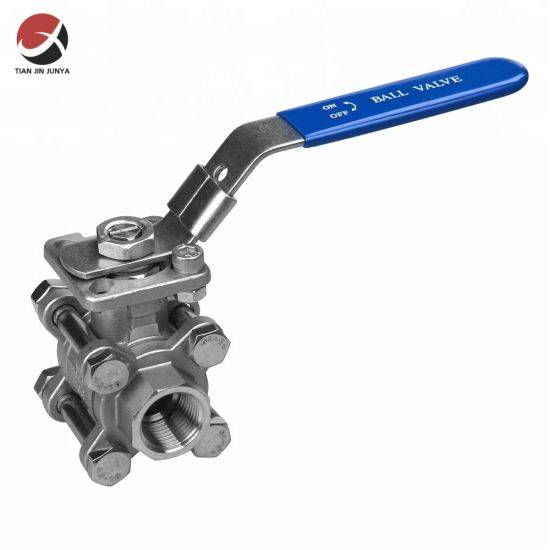 Good quality Steam Safety Valve - 3PC CF8/CF8m Screwed Ball Valve, 3 Inch Thread Stainless Steel Ball Valve with Mounting Pad – Junya