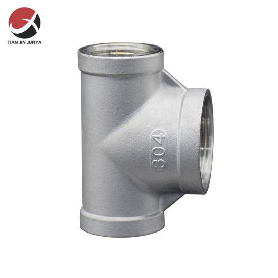 OEM Factory Female Thread Casting 3 Way Stainless Steel Reducing Tee Pipe Fittings Plumbing Fittings Pipe Clamp Fitting Bathroom Fittings Accessories