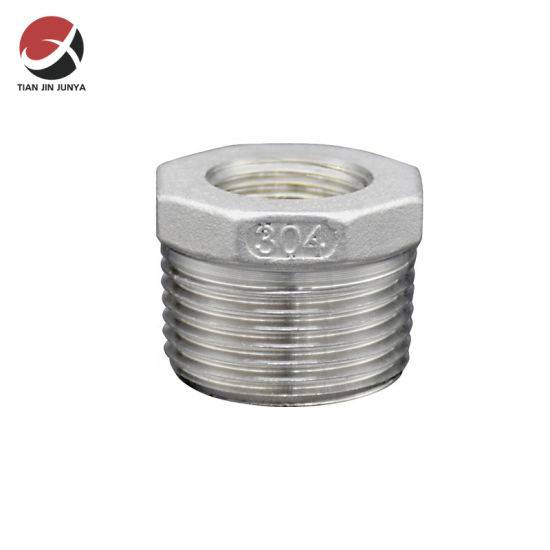 Cast Pipe Adapter Fitting 1" Male NPT to 1/2" Female NPT Stainless Steel 304 316 Reducer Hex Bushing Plumbing Materials