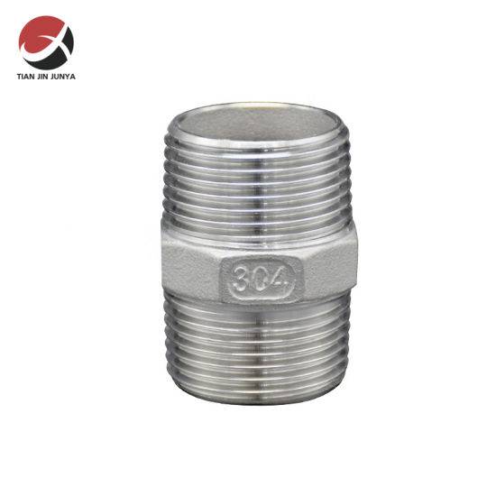 2021 Latest Design 90 Degree Elbow - Factory Price Male Thread Casting Stainless Steel 304 316 Hydraulic Hex Nipple Pipe Fitting/Plumbing Fitting/Connector Fitting/ Sanitary Fitting – Junya