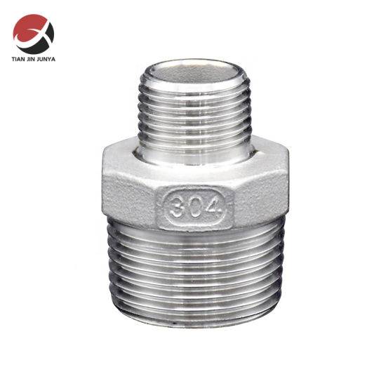 China wholesale Stainless Steel Hardware Fittings - Male Thread Casting Pipe Fitting Connector Compression Stainless Steel Hex Reducing Nipple Plumbing Fitting Pipe Fitting  Plumbing Accessor...