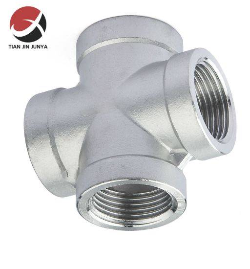 Factory supplied Stainless Steel Plumbing Pipe - 3/4" Bsp Threaded Cross Malleable Iron Fitting Cast Iron Cross – Junya