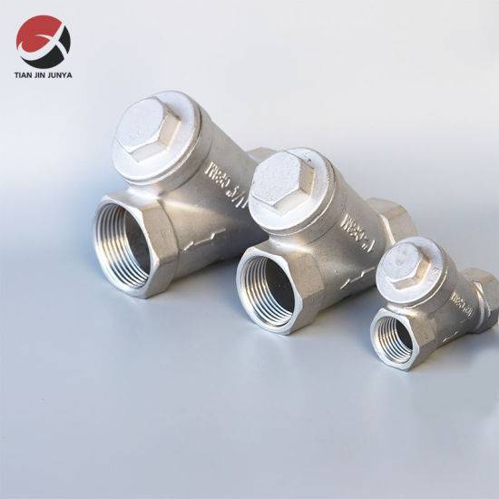 OEM Supplier Customized 1/2" Factory Direct Stainless Steel 316 304 Threaded Y Type Strainer Parts Used in Oil Water Gas Plumbing System