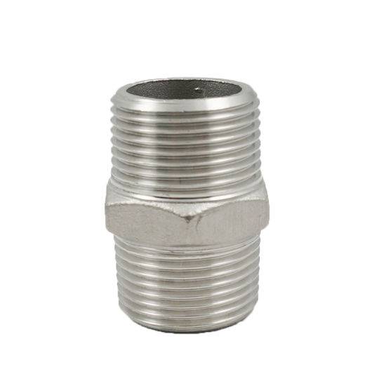 Factory Cheap Stainless Steel Water Pipe Fittings - 11/4" Stainless Steel Pipe Fitting Thread Screw Hex Nipple – Junya