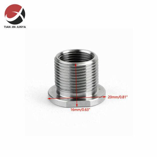 OEM Supplier DIN/JIS/ANSI Standard Customized Stainless Steel CF8 CF8m Silver 1/2-28 ID to 5/8-24 Od Threaded Adapter Used in Car Auto Vehicle Accessories