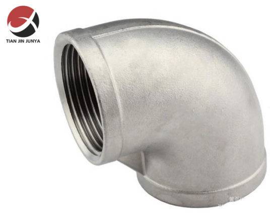 3/8 Inch Plumbing Materials Stainless Steel NPT Threaded SS304/316 Sanitary Pipe Fittings Union Elbow for Water Supply