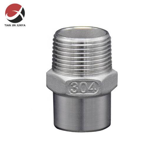 Junya Thread Casting Connector Bw Male Welding Stainless Steel Pipe Fitting Swage Hex Nipple Plumbing Accessories