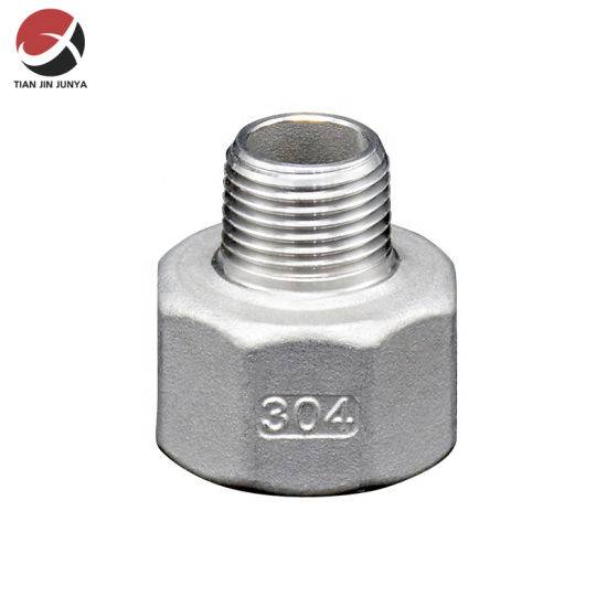 Online Exporter Gold Faucet With Stainless Steel Sink - Junya Casting Made Stainless Steel 304 316 Female Male Round Coupling Connector Malleable Iron Pipe HDPE Hardware Press Joint Fitting –...