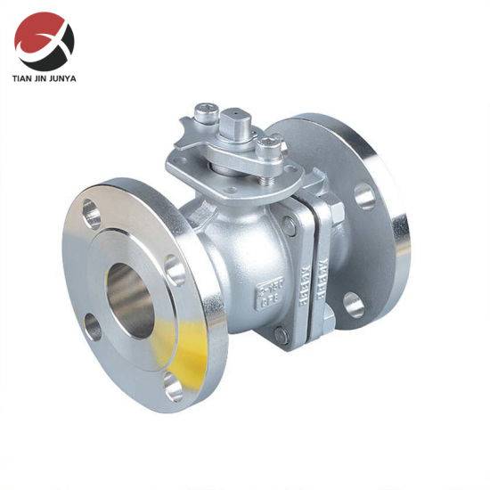 4" SS316/304 DIN 2PC Flanged Ball Valve with Locking Device Used in Plumbing System Bathroom Toilet Materials