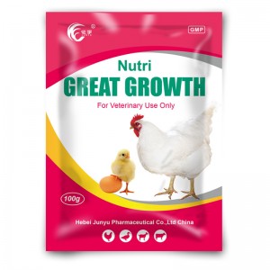 China Wholesale Livestock Medication Quotes Pricelist - Nutrition GREAT GROWTH WSP Vitamin Water Soluble Powder  – Junyu Pharm