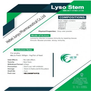 CE Certification OEM Vet Pharmaceutical Factories Quotes - lyso stem  – Junyu Pharm