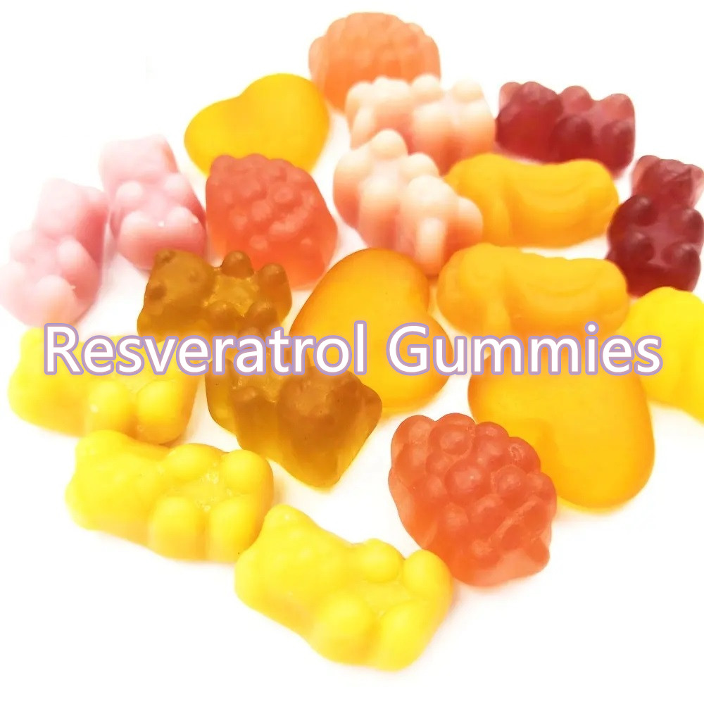 Cyfanwerthu Label Gwyn Resveratrol Gummy Antioxidant