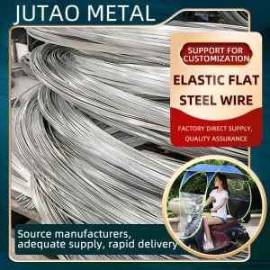 Kinesisk fabrik specialfremstillet A-skærm billboard ståltråd, elastisk flad ståltråd, udendørs campingtelte, galvaniseret ståltråd