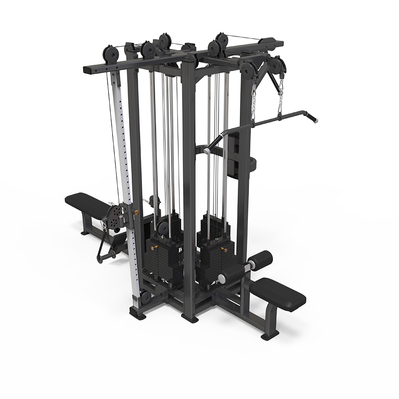 PE404 4-Stack Commercial Mobile Gym Free Weight Stack Exercise Machine
