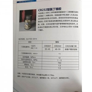 China Wholesale N N-Diallyl-2 2-Dichloro Acetamide Factories - chloroprene rubbere CR232 – Jvxing