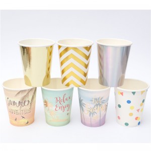Customized Disposable Single Wall Paper Cup For Coffee Drink