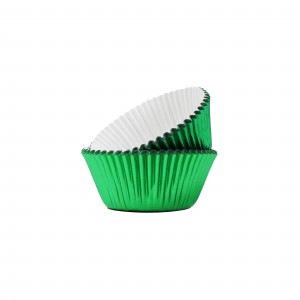 Customized Disposable Metallic Aluminum Foil Paper Cupcake Liner for Baking