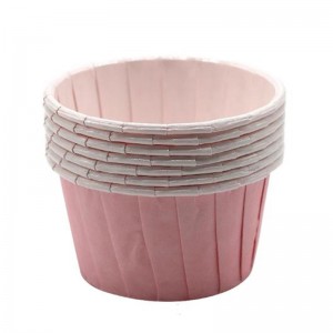 Round shape multi color PET coating baking cup for cupcake
