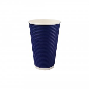 Customized Disposable Double Wall Hollow Paper Cup For Coffee Drink
