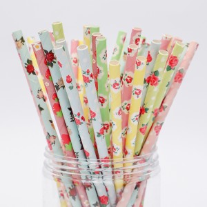Customized Disposable Paper Straw For Party Drink