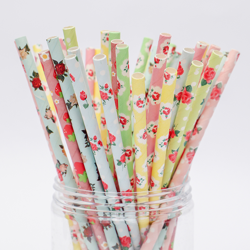 Fast delivery Paper Straw Sizes - Customized Disposable Paper Straw For Party Drink – Jiawang detail pictures