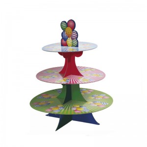 Chinese wholesale Paper Cake And Cupcakes Stand - Customized Disposable Cake Stand For Party Wedding Birthday – Jiawang