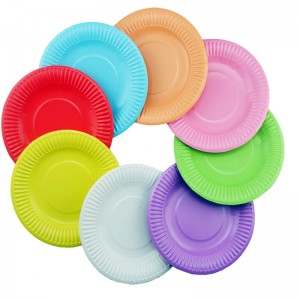 High definition 9in Plates - Customized Disposable Paper Plates For Party Birthday Wedding – Jiawang