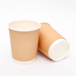 Wholesale Discount Bulk Coffee Cups With Lids - Customized Disposable Double Wall Hollow Paper Cup For Coffee Drink – Jiawang