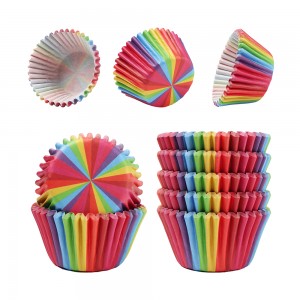 Factory Customized Disposable Grease-proof Paper Cupcake Liner for Baking