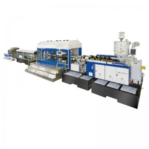 Accessory equipment of pipe extrusion line
