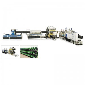 Parallel/Conical Twin Screw HDPE/PP/PVC DWC Pipe Extrusion Line