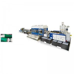High-speed Single Screw HDPE/PP DWC Pipe Extrusion Line