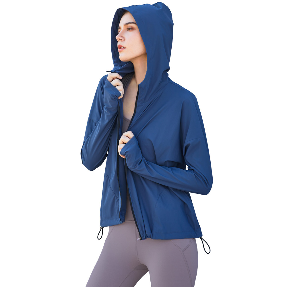 OEM China Yoga Pants Soft - Free Ironing New Zipper Hooded Fitness Clothes Casual Loose Breathable Running Sportswear – JWCOR