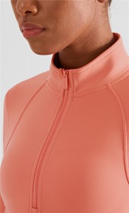 lulu pohodlné nude jóga nosiť bunda top rolák pol zips športová bunda ženy fitness oblečenie výrobcu