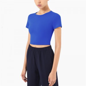Yoga Short-sleeved Hedging Slimming Sports Top T-shirt Women