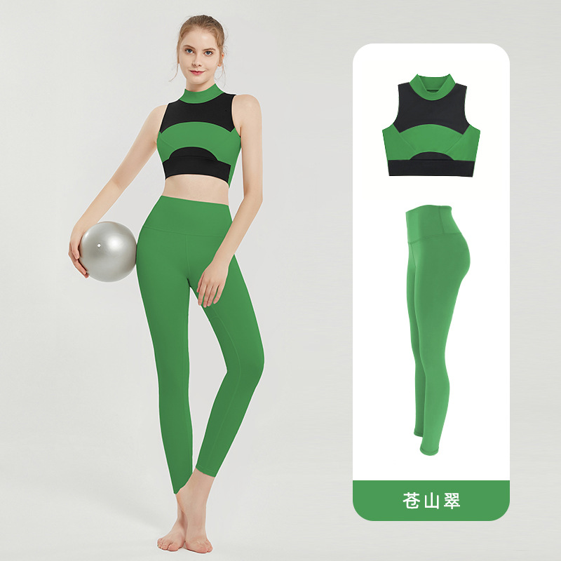 China Customized Two Tone Contrast Yoga Sets Fitness Women manufacturers  and suppliers