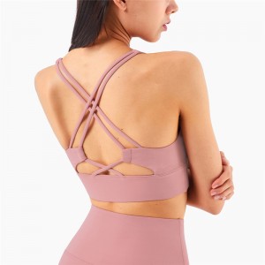 ការបណ្តុះបណ្តាល Lycra និងការរត់ Beauty Back Sports Underwear Yoga Bra Fitness Vest