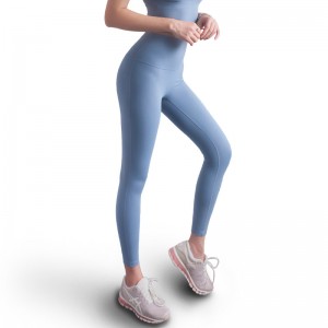 Celana Kebugaran Olahraga Peach Hip-lifting Ora Ana Line Wadhi Celana Yoga Pinggang Tinggi Mudo